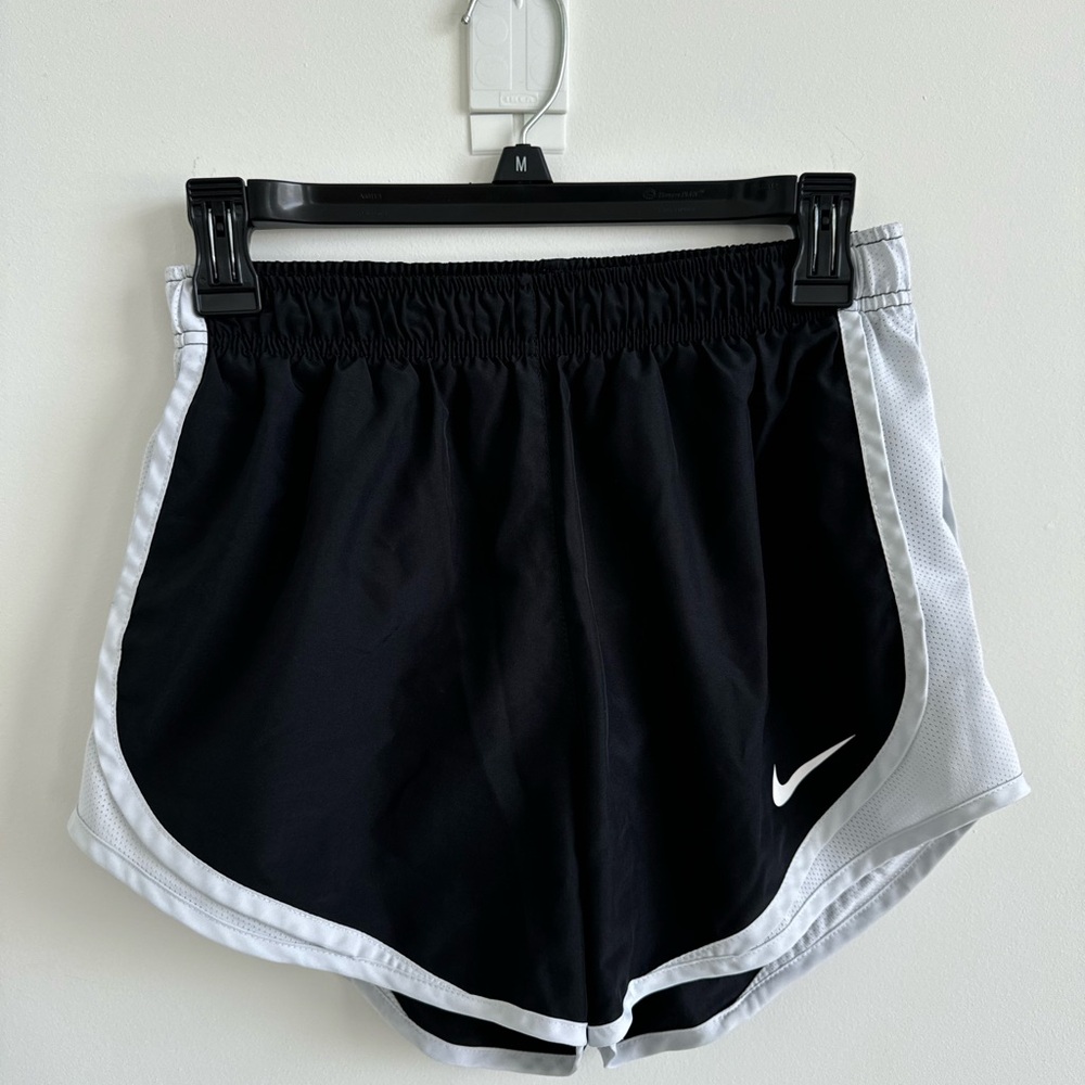 Nike Women's Black and White Shorts